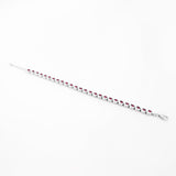 Ruby Radiance Rhodium Bracelet - Diavo Jewels