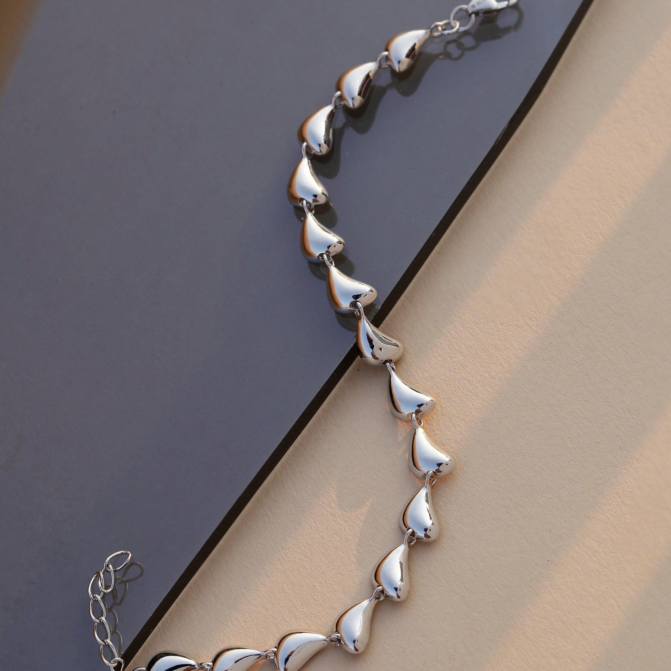 Rhapsody Rhodium-Plated Bracelet - Diavo Jewels