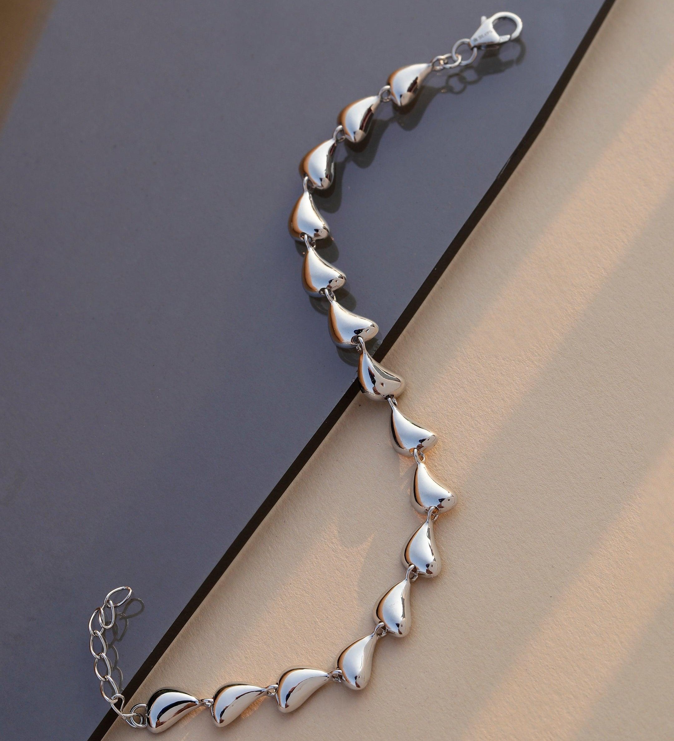 Rhapsody Rhodium-Plated Bracelet - Diavo Jewels