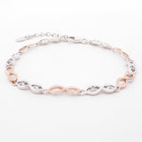 Interlocking Modish Silver Bracelet - Diavo Jewels