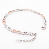 Interlocking Modish Silver Bracelet - Diavo Jewels