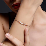 Sleek Beaded Sterling Silver Bracelet - Diavo Jewels