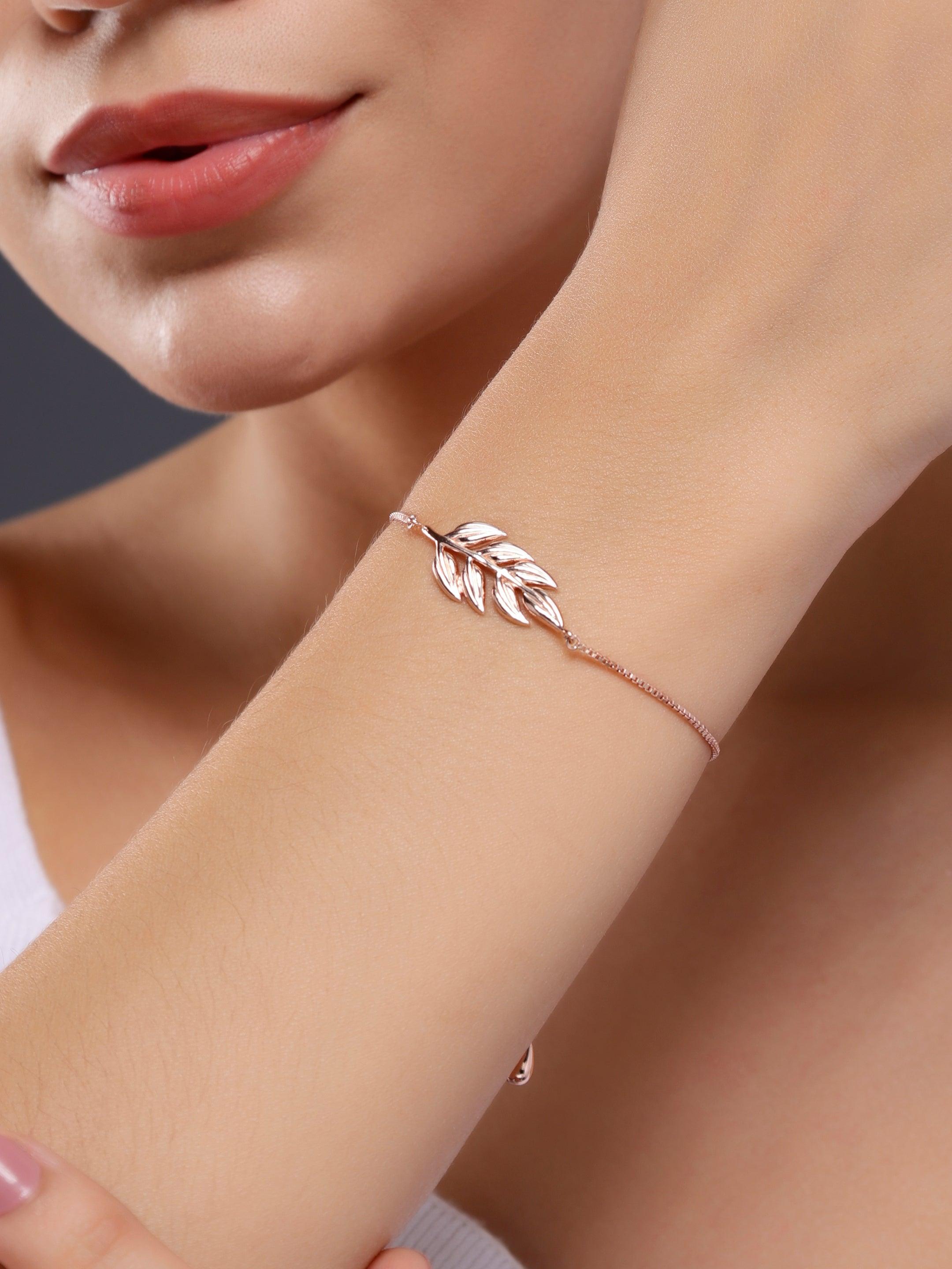 Silvan Silver Leaf Bracelet - Diavo Jewels