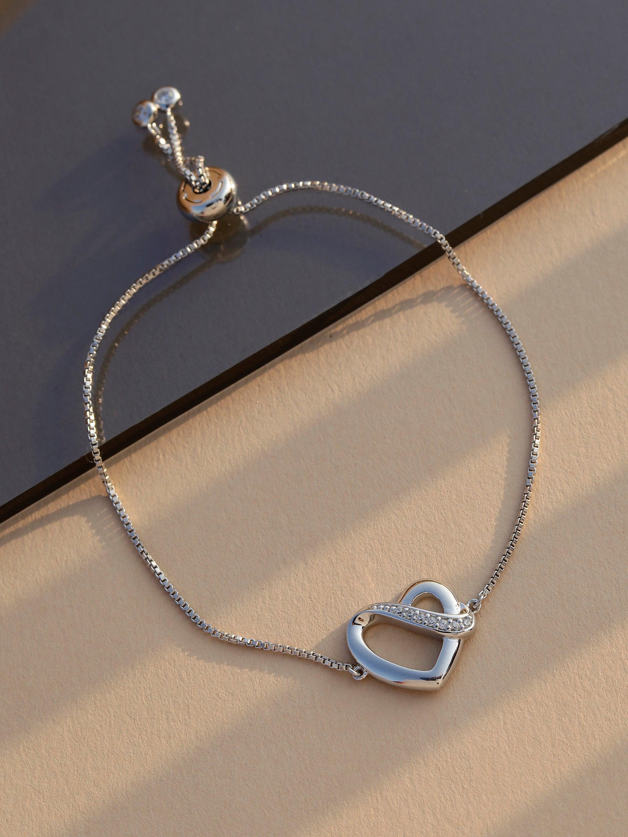 Heartstrings Silver Wristlet - Diavo Jewels