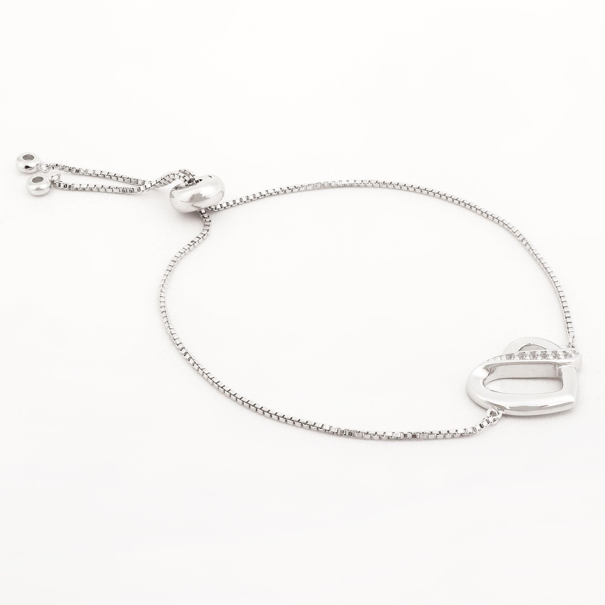 Heartstrings Silver Wristlet - Diavo Jewels