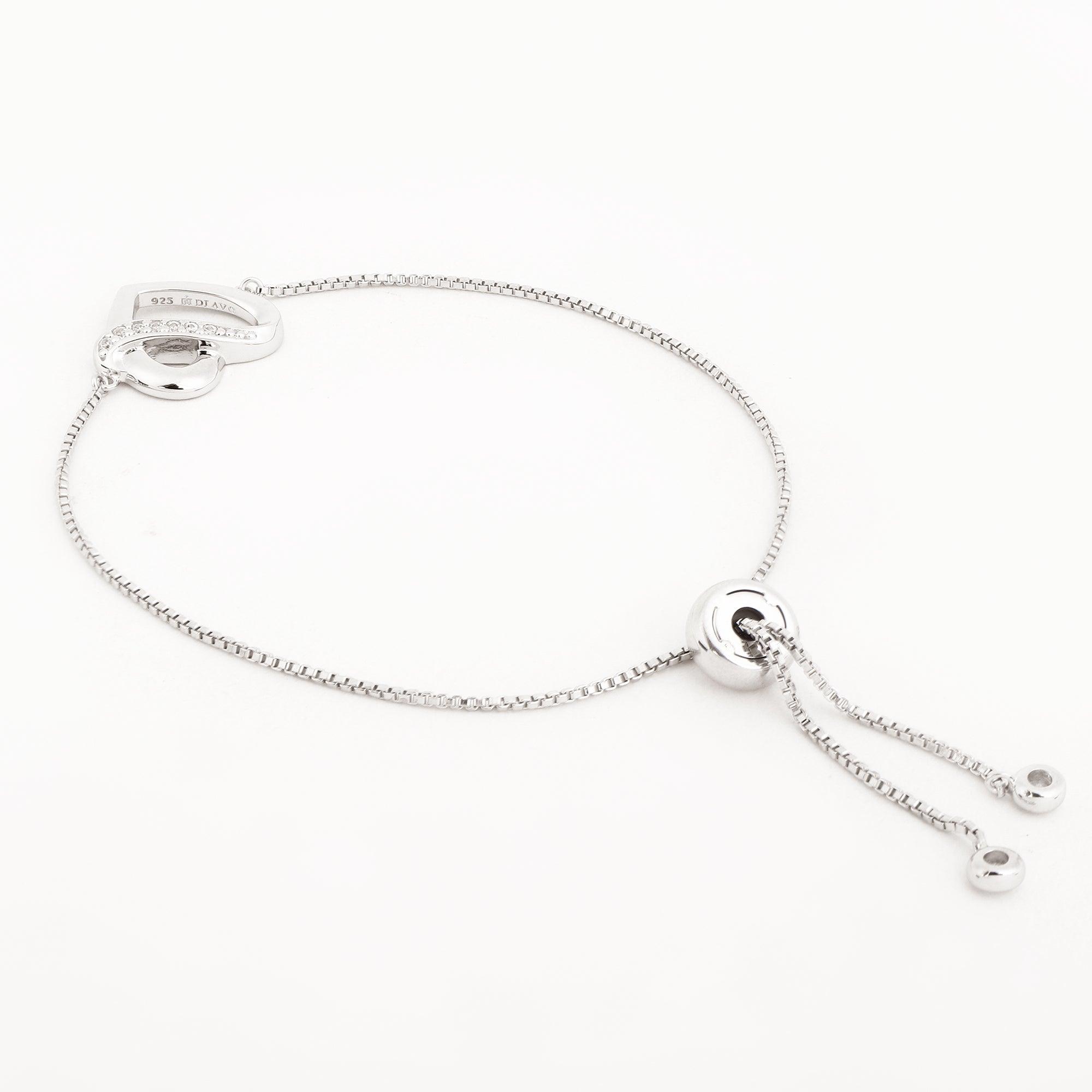 Heartstrings Silver Wristlet - Diavo Jewels