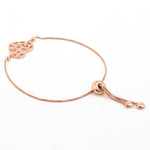 Divine Rose Gold Plated Heart Silver Bracelet - Diavo Jewels