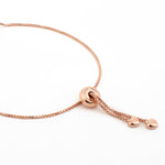 Divine Rose Gold Plated Heart Silver Bracelet - Diavo Jewels