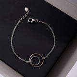 Sleek Circlet Duo Silver Bracelet - Diavo Jewels