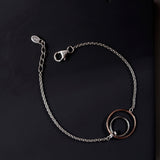 Sleek Circlet Duo Silver Bracelet - Diavo Jewels