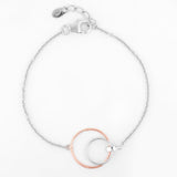 Sleek Circlet Duo Silver Bracelet - Diavo Jewels