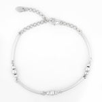 Geometric Whimsical Silver Bracelet - Diavo Jewels