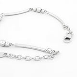 Geometric Whimsical Silver Bracelet - Diavo Jewels