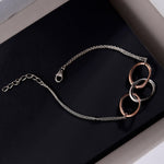 Radiant Interlocking Hoops Bracelet - Diavo Jewels