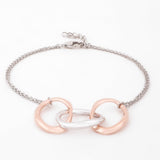 Radiant Interlocking Hoops Bracelet - Diavo Jewels