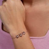 Floral Bliss Silver Bracelet - Diavo Jewels