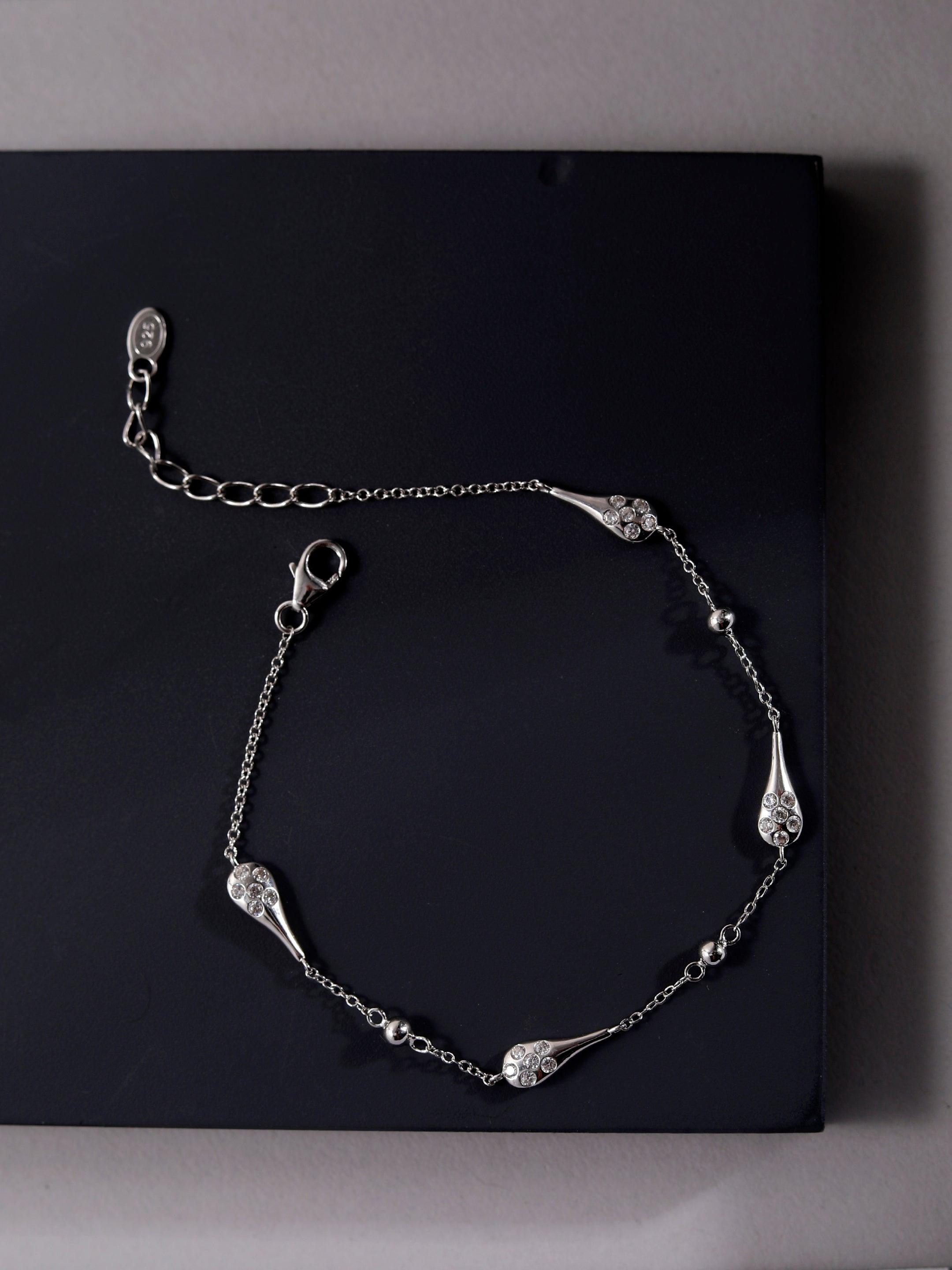 Modern Chic Lobster Claw Silver Bracelet - Diavo Jewels