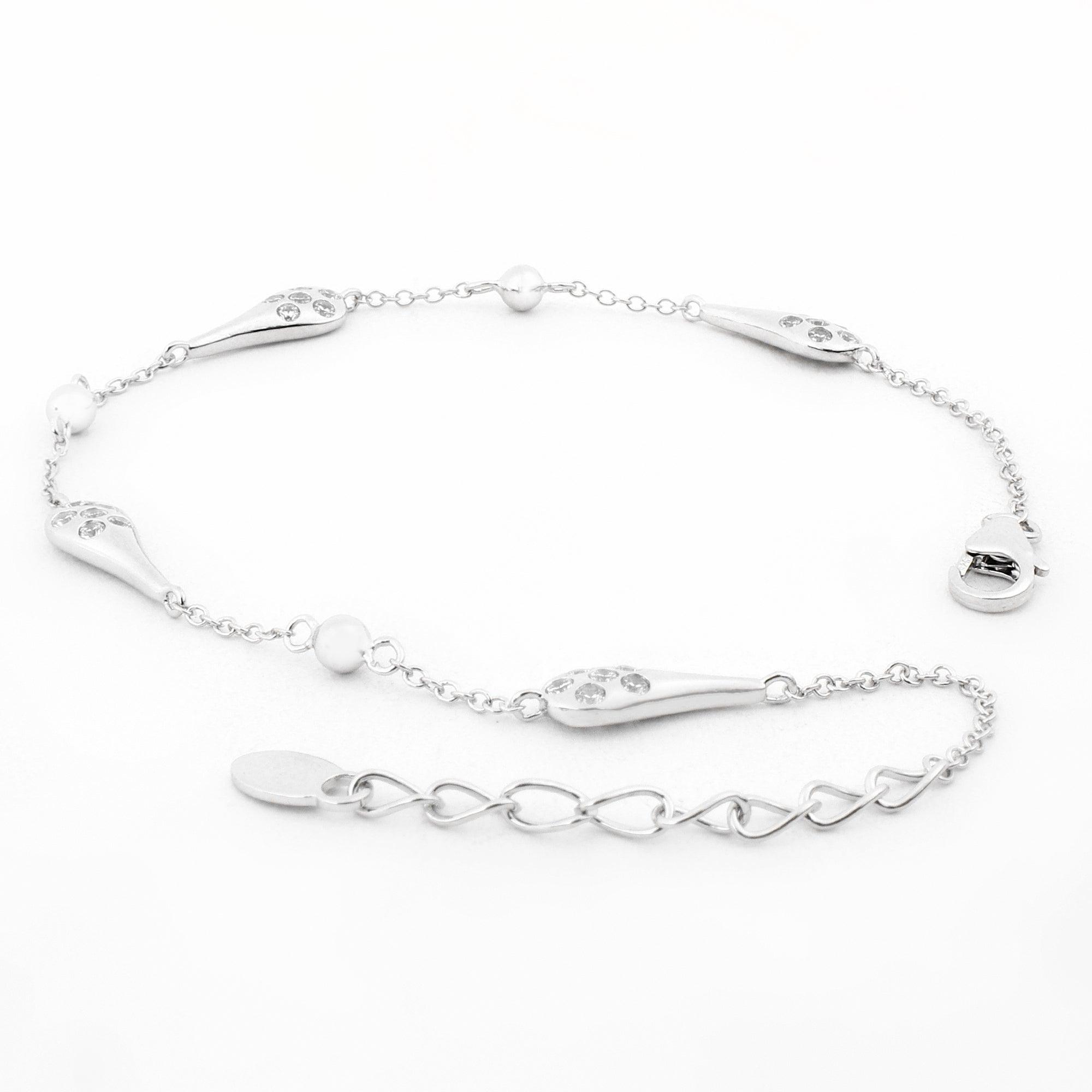 Modern Chic Lobster Claw Silver Bracelet - Diavo Jewels