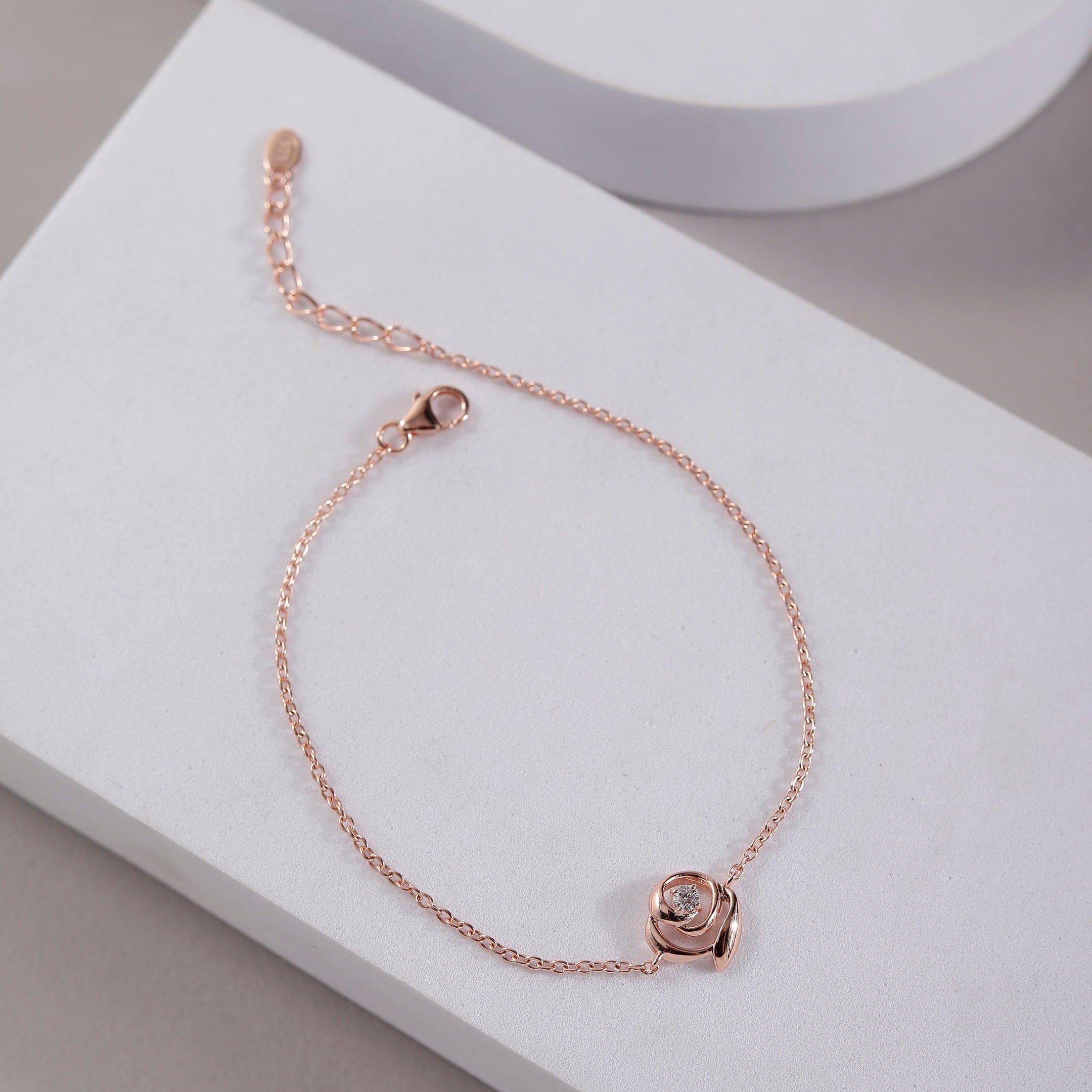 Bejeweled Charm Silver Bracelet