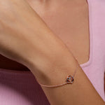 Bejeweled Charm Silver Bracelet