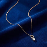 Ethereal Drop Solitaire Diamond Pendant
