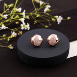 Paisley Dreams Rose Gold Plated Silver Studs - Diavo Jewels