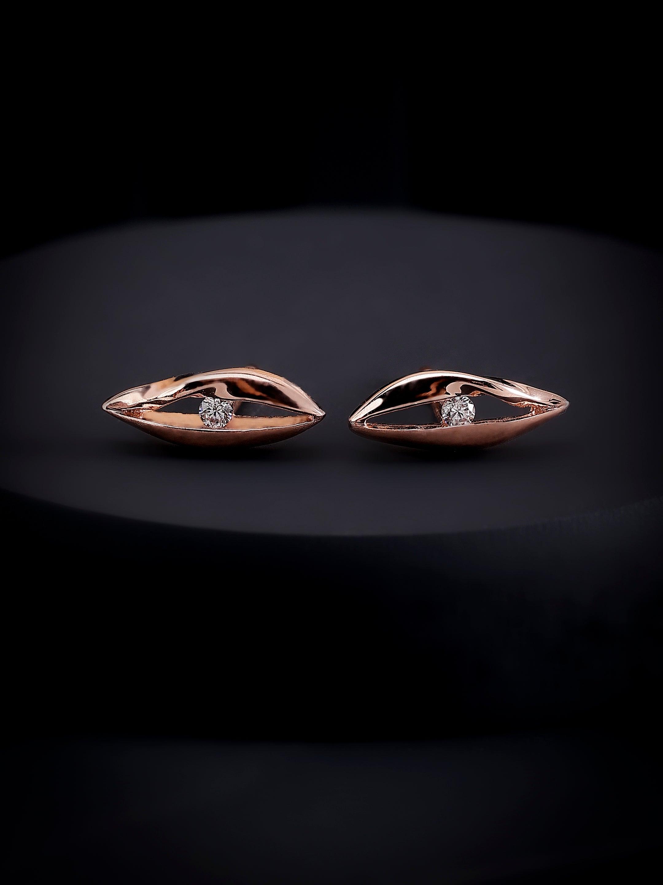 Eye of Glamour Silver Earrings - Diavo Jewels