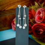 Flowing Cascade Silver Earrings - Diavo Jewels