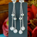 Flowing Cascade Silver Earrings - Diavo Jewels