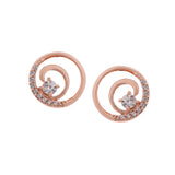 Cubic Swirl Silver Studs - Diavo Jewels