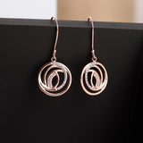 Boho Spiral Silver Earrings