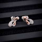 Gilded Cluster Paisley Silver Earrings - Diavo Jewels