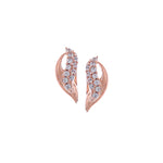 Rose Gold Plated Seashell Silver Earrings - Diavo Jewels