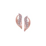 Rose Gold Plated Seashell Silver Earrings - Diavo Jewels