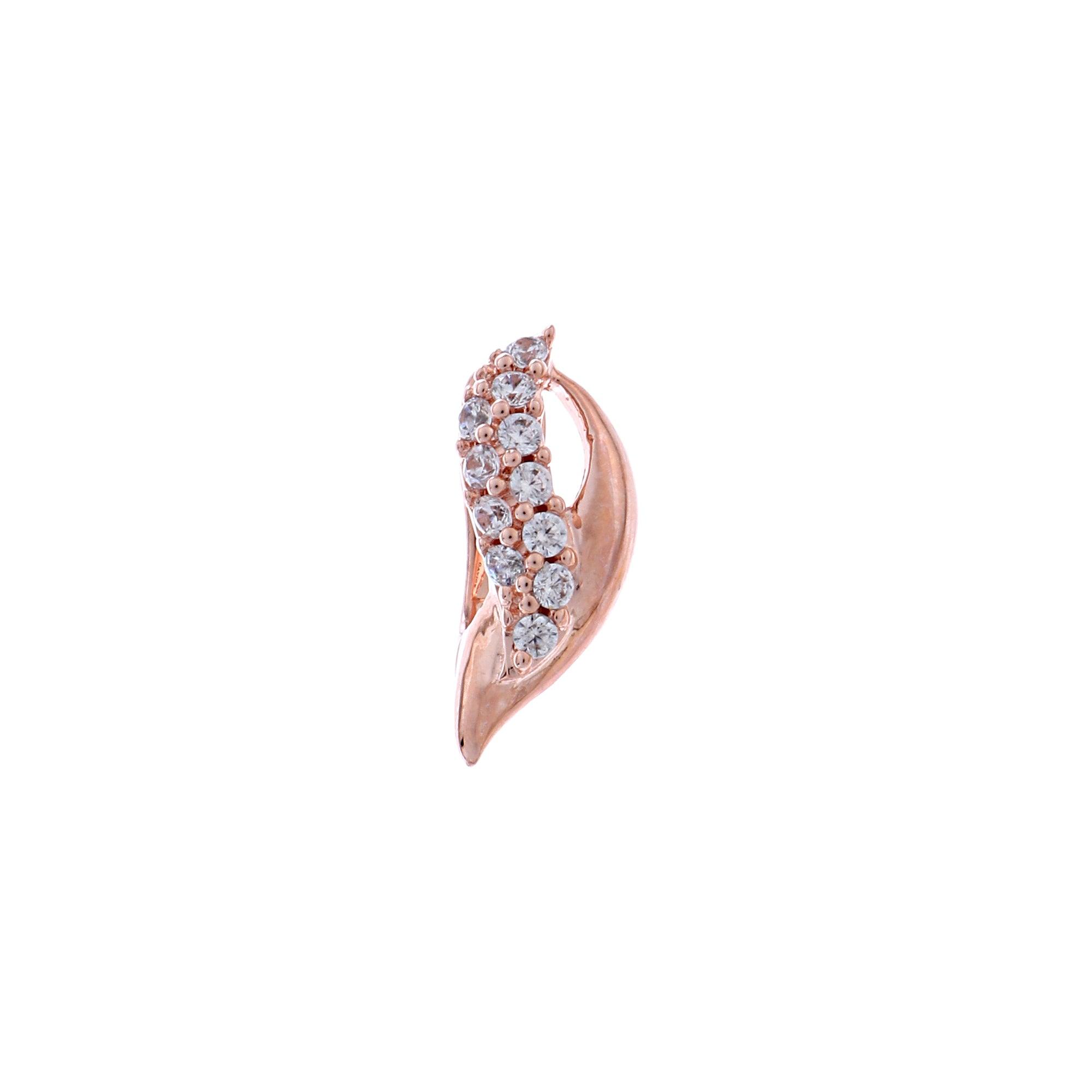 Rose Gold Plated Seashell Silver Earrings - Diavo Jewels