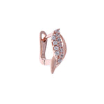 Rose Gold Plated Seashell Silver Earrings - Diavo Jewels