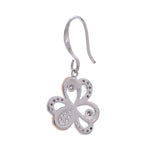 Lucky Omen Dual-Tone Silver Earrings - Diavo Jewels