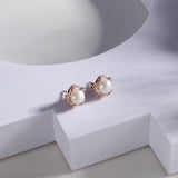 Blossom Arch Pearl Silver Earrings