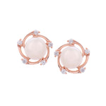 Blossom Arch Pearl Silver Earrings