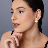 Gilded Trio Silver Earrings - Diavo Jewels