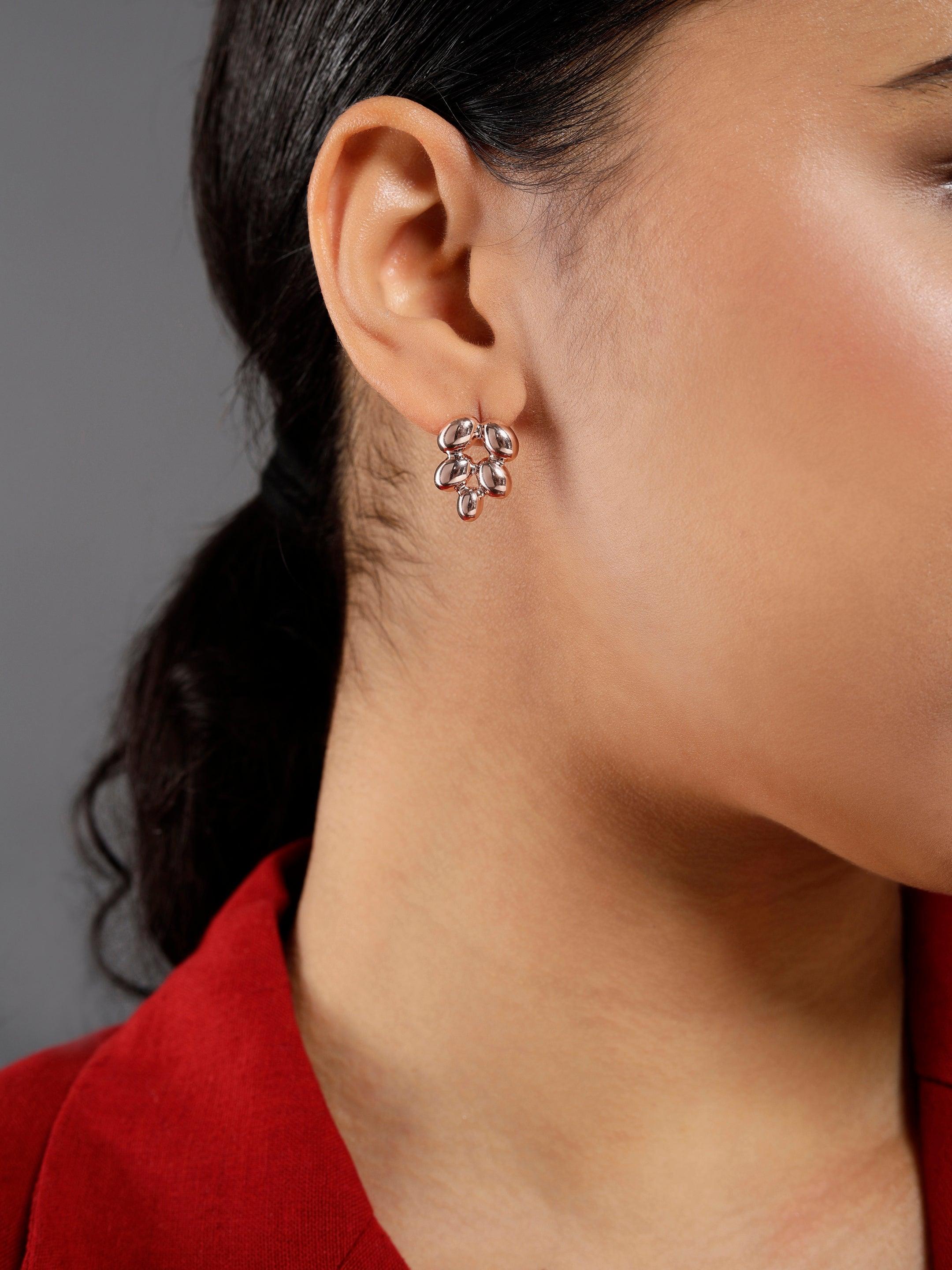 Grapevine Cluster Silver Earrings - Diavo Jewels