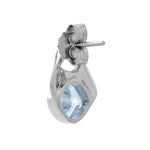 Sky Blue Topaz Chic Silver Earrings - Diavo Jewels