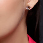 Dreamy Pebble Amethyst Silver Studs - Diavo Jewels