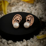 Spring Symphony Pearl Silver Earrings - Diavo Jewels