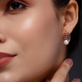 Spring Symphony Pearl Silver Earrings - Diavo Jewels