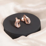 Cubic Curl Silver Earrings - Diavo Jewels