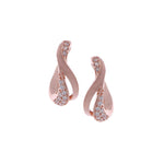 Cubic Curl Silver Earrings - Diavo Jewels