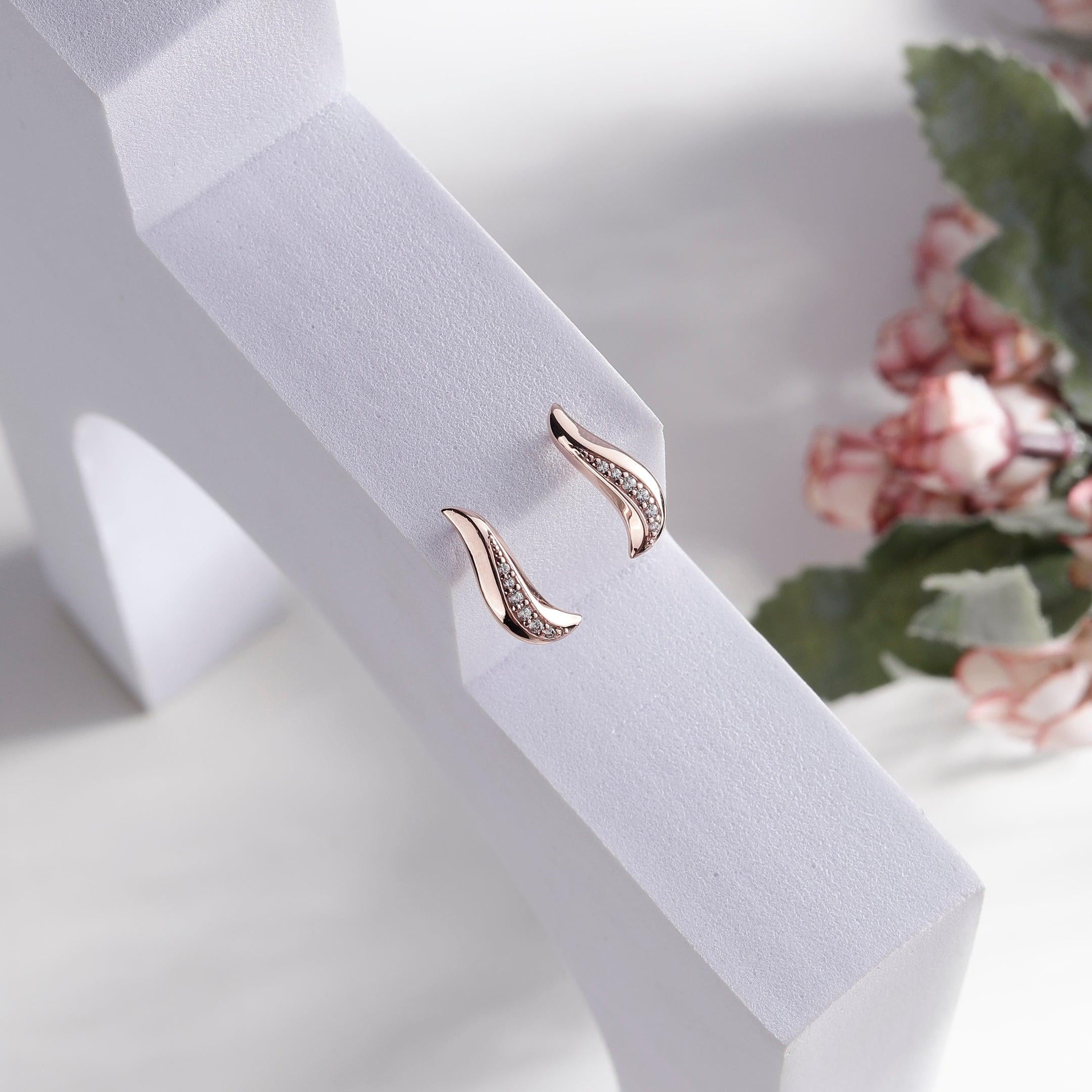 Arcane Allure Rose Gold Earrings