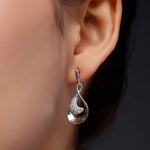 Celestial Drop Silver Earrings - Diavo Jewels