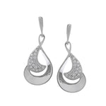 Celestial Drop Silver Earrings - Diavo Jewels